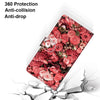 For Alcatel 1L (2021) Coloured Drawing Cross Texture Horizontal Flip PU Leather Case with Holder & Card Slots & Wallet & Lanyard(Pink Rose Garden)