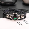 Twelve Constellations Multilayer Beaded Cowhide Bracelet, Style: Sagittarius Luminous