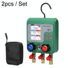 2pcs / Set DUOYI DY523 Automotive Vacuum Pressure Gauge Liquid Charge Fluorine Repair Electronic Refrigerant Meter