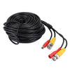 20m RG59 CCTV Cable BNC & Power Pre-made Black