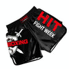 ZhuoAo Boxing Shotgun Clothing Training Fighting Shorts Muay Thai Pants, Style: HIT Red Stamping(L)