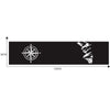D-864 Compass Pattern Car Modified Decorative Sticker(Black)