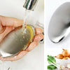 Portable Cleaning Stainless Steel Oval Hand Soap Eliminating Odour Remover, Random Style Delivery