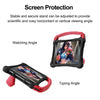 For Samsung Galaxy Tab S7 Boxing Series Kickstand EVA Shockproof Tablet Case with Shoulder Strap(Black Red)