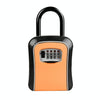 Portable Car Key Safe Box - 4 Digit Combination Lock (Orange)