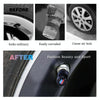 Aluminium Alloy Checkered Tricolour Car Wheel Decorative Valve Cap(Silver)