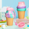 Cute Cartoon Foldable Sports Water Bottle, Color: Ice Cream