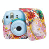 For FUJIFILM instax mini 12 Painted Full Body Leather Case Camera Bag with Strap(Abstract Painting)
