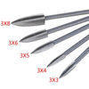 5 PCS / Set Woodworking White Steel Pointed Three-Blade Engraving Milling Cutter Electric Engraving Knife