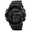 SKMEI 1243 Men Sports Watch Outdoor Waterproof Digital Watch(Black)
