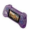 Q8 Handheld Game Console 3.0 Inch Screen Support TV Connection Built In 800 Games Singles Transparent Purple
