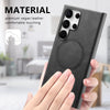 For Samsung Galaxy S25+ 5G Solid Color Retro Magsafe PU Back Cover Phone Case(Black)