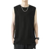 Men Summer Outdoor Vest Basketball Fitness Sports Sleeveless Crew Neck Shirt, Size: XL(Black)