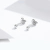 Small Ball Sterling Silver Earrings Simple Style Girl Earrings