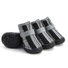 Dog Shoes Breathable Non-Slip Boots for Small Dogs (Black/Grey, 3.3x4cm)