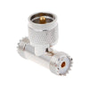 UHF PL259 Male to 2x SO239 Female T-Adapter