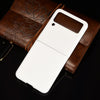 For Samsung Galaxy Z Flip3 5G Plain Texture Phone Case(White)