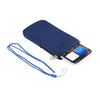 For 6.7-6.9 inch Universal Elastic Material Zipper Waist Bag(Blue)