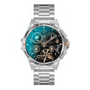 K62 1.43 Inch Waterproof Bluetooth Call Weather Music Smart Sports Watch, Color: Silver Three-bead Steel