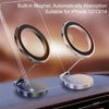 G118 1080-Degree Rotating Folding Magnetic Phone Holder Dashboard Suction Cup Car Mount(Grey)