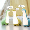 Dinosaur Night Light USB Rechargeable Sleeping Companion Ambient Warm Light(Blue)