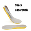 Shock Absorption Thickening Slow Rebound Soft and Comfortable Wicking Insole, Size:L(Yellow Bottom Mesh Dark Blue)