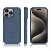 For iPhone 15 Pro Shockproof MagSafe Armor PC Hybrid TPU Phone Case(Ink Blue)