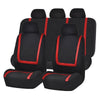 Universal Car Seat Cover Polyester Fabric Automobile Seat Covers Car Seat Cover Vehicle Seat Protector Interior Accessories 4pcs Set Black