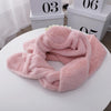 C0215 Adult Dinosaur Cartoon Velvet Hat Thickened Warm Scarf Hat, Size: One Size(Milky White)