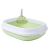 Small Green Covered Cat Litter Box with Scoop