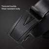 Dandali GD828 Litchi Texture Triangle Men Automatic Buckle Leather Belt Waistband, Length: 120cm