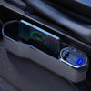 Digital Display Multifunctional Super Fast Charging Car Seat Gap Storage Box, Model: With Wireless Charging