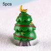5pcs Simulation Christmas Tree Decoration Christmas Gifts Micro Landscape Snow Ornament, Style: No.5