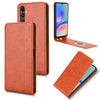 For Samsung Galaxy A05s / M14 4G Magnetic Vertical Flip Leather Phone Case(Brown)