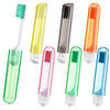 4 PCS/Set Portable Business Trip Folding Toothbrush Multi-color Super Soft Bristles Toothbrush