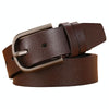 Dandali 120cm Men Rubberized Pin Buckle Belt Casual Vintage Waistband, Model: Style 3(Brown)