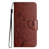 For Samsung Galaxy A56 5G Butterfly Flower Pattern Flip Leather Phone Case(Brown)