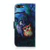 Oil Painting Owl Pattern Coloured Drawing Horizontal Flip Leather Case for Asus Zenfone Max Plus (M1) ZB570TL, with Holder & Card Slots & Wallet