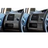 3 in 1 Car Carbon Fiber Driver Seat Left Side Panel Decorative Sticker for Honda Civic 8th Generation 2006-2011, Left Drive