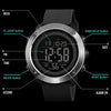 SKMEI 1426 Multifunctional Outdoor Fashion Noctilucent Waterproof White Machine Rubber Ring Digital Watch(Black)