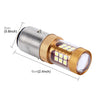 BA20D 10W 1300 LM 6500K Motorcycle Headlight with 28 SMD-3030-LED Lamps, DC 12V (White Light)