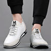 Men Spring Shoes Inner Height Increase Casual Sneakers, Size: 44(White 6cm)