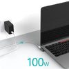 100W USB-C / Type-C Female to 20 Pin Magnetic USB-C / Type-C Male Elbow Adapter (Black)
