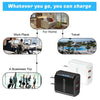 36W Dual Port QC3.0 USB Charger with 3A USB to 8 Pin Data Cable, US Plug(White)