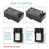 Digital Camera Battery Charger for Panasonic BCG10E(Black)