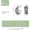 S925 Sterling Silver Light Feather Women Earrings