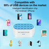 830-18 120W 18 USB Ports Multifunction Smart Charger Station AC100-240V, US Plug (White)