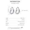 S925 Sterling Silver Heart-shaped Hollow Ear Stud Women Earrings(Silver)