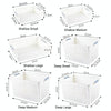 Plastic Storage Basket Desktop Sundry Organizer Frame Toys Kitchen Snacks Storage Box, Style: Deep Large Pink
