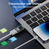 60W 10Gbps Intelligent Digital Display Fast Charge Adapter USB-A to USB-A
